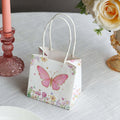 Floral butterfly gift bag on a table setting