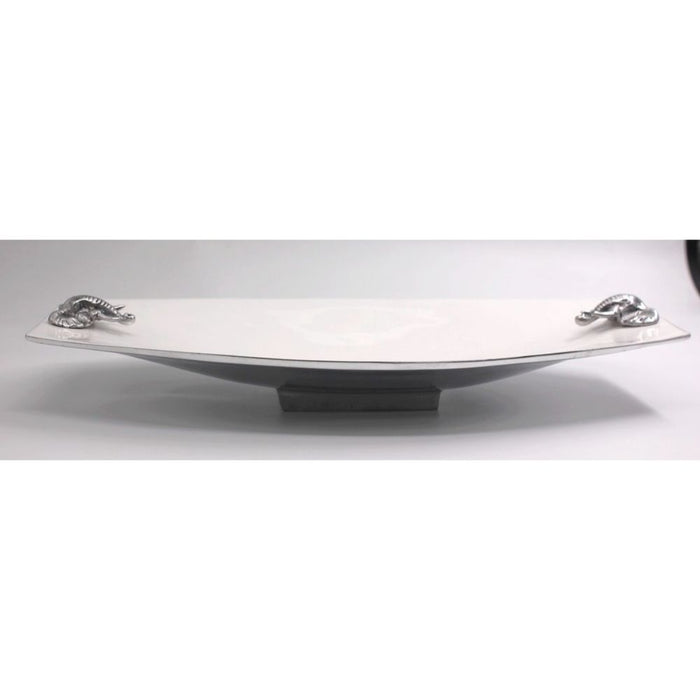 2 Elephant Platter Aluminium with baked enamel - Lamu Aluminium Tableware