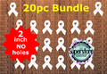 2 inch - Cancer Ribbon - (great for badge reels & hairbow centers)