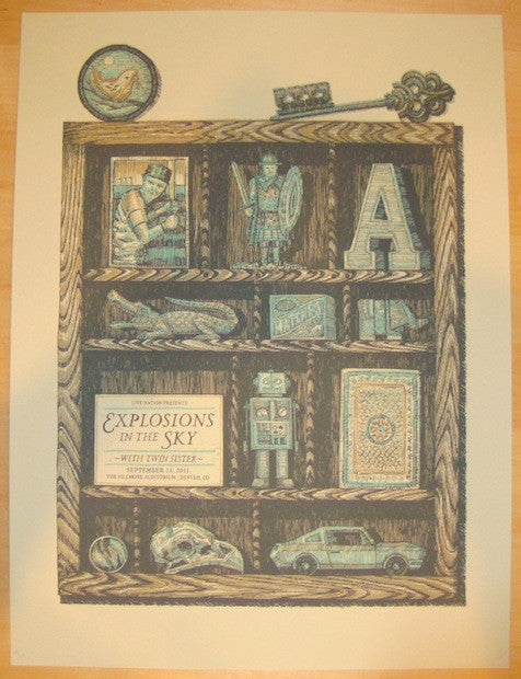 2011 Explosions in the Sky - Denver Concert Poster by John Vogl