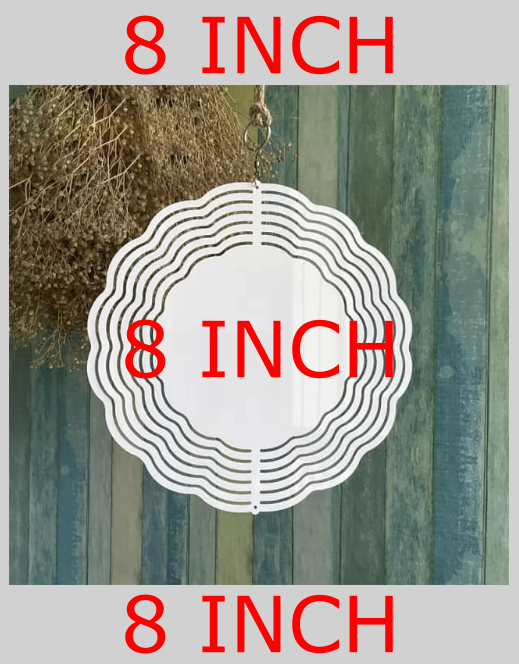 8 inch Scallop wind Spinner - bulk price options
