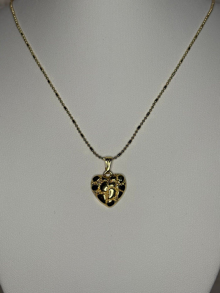 Nugget Heart Necklace (small version)