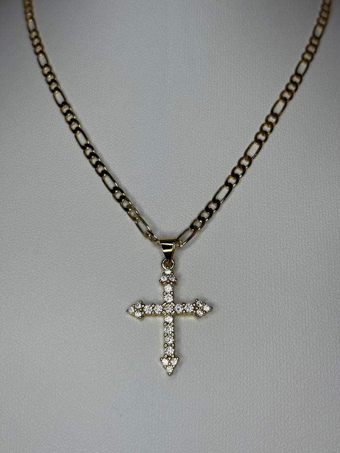 Star-Tip Cross Necklace