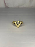 Golden V ring