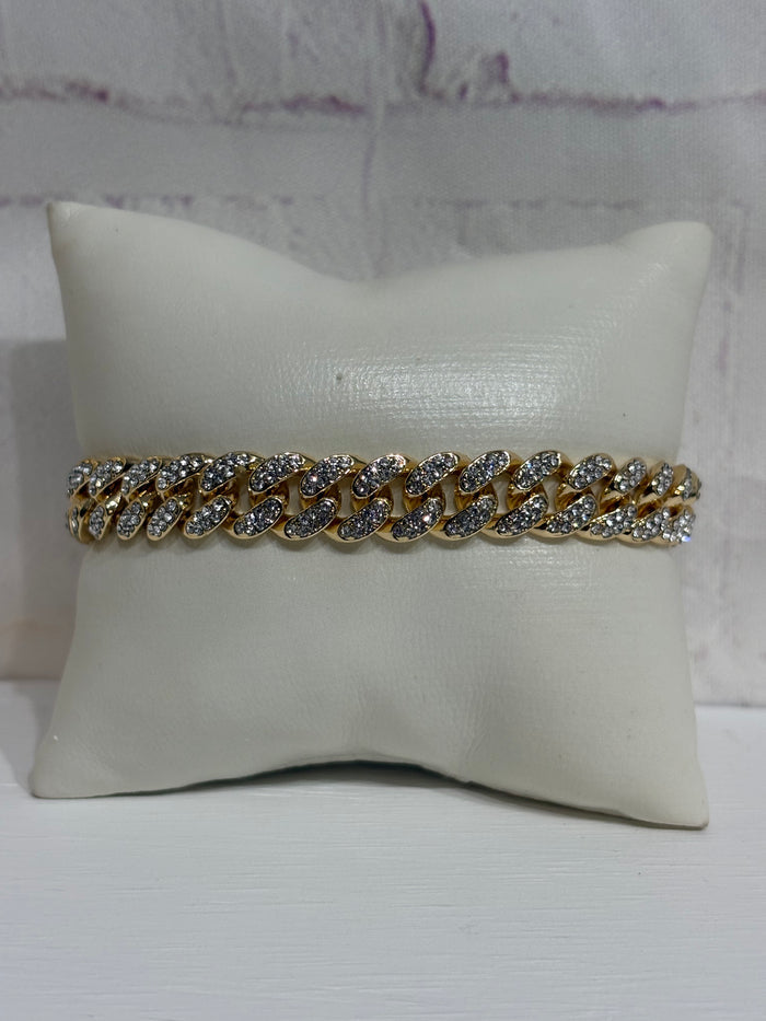 Flashy gold link Bracelet