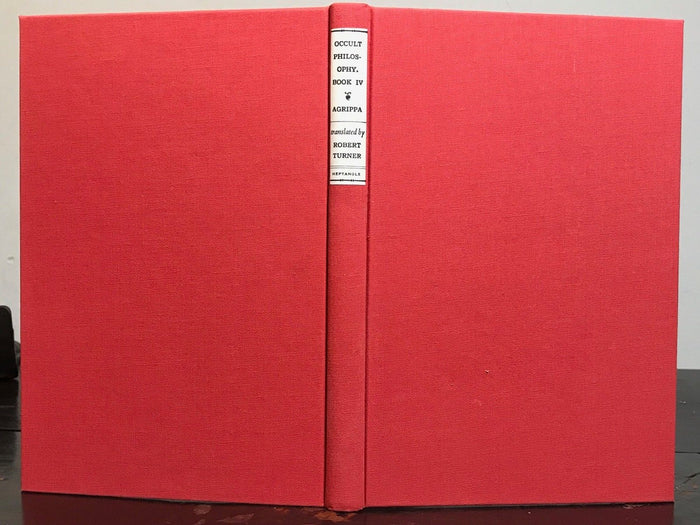 AGRIPPA: OF OCCULT PHILOSOPHY BOOK FOUR. MAGICAL CEREMONIES. 1985 HC/DJ SCARCE