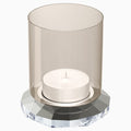 ALLURE TEA LIGHT HOLDER, SILVER TONE