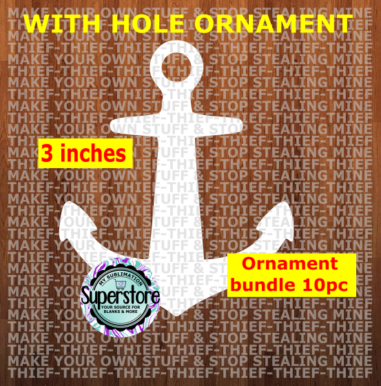 Anchor - with hole - Ornament Bundle Price