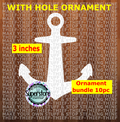 Anchor - with hole - Ornament Bundle Price