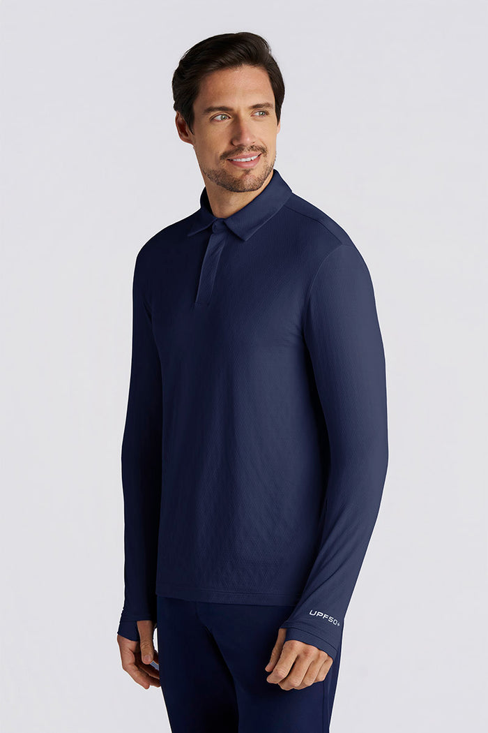 Color_Navy Diamond Jacquard
