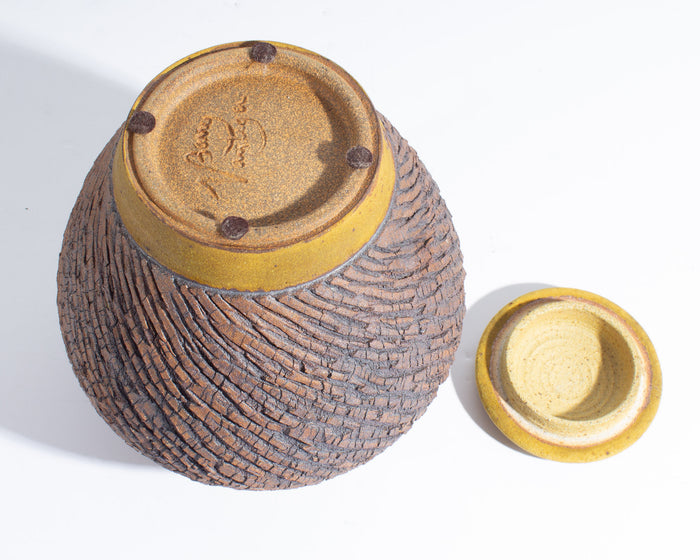 Barry Vantiger Signed Studio Pottery Jar