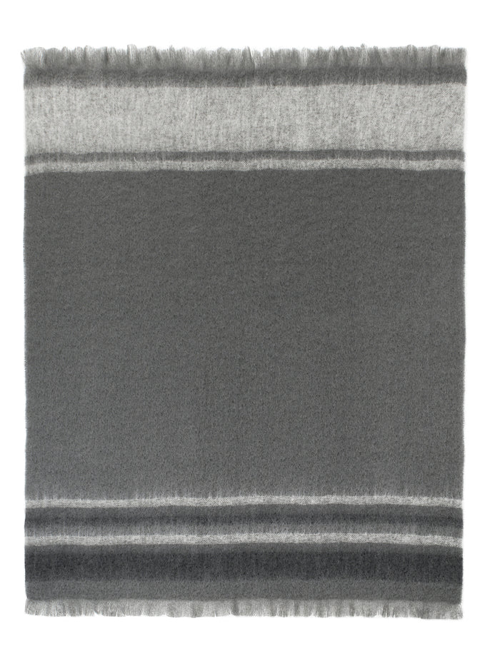 Beautiful Story Mohair Blanket - Gathering Storm