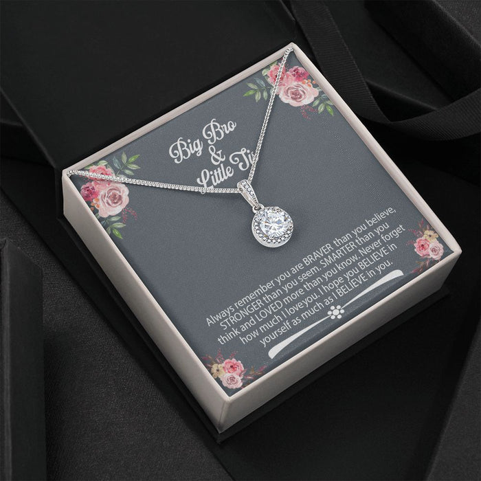Big Brother Gift to Little Sister - Sister Birthday Gift from Brother - Brother to Little Sister Necklace