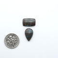 Rare Bisbee Turquoise cabochons with rich blue color and classic brown matrix. Perfect for jewelry makers, collectors, and lovers of fine American turquoise.