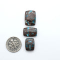 Rare Bisbee Turquoise cabochons with rich blue color and classic brown matrix. Perfect for jewelry makers, collectors, and lovers of fine American turquoise.