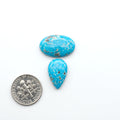 Create stunning handcrafted jewelry with Blue Bird Turquoise Cabochons. Their rich blue color and polish make them perfect for silversmiths and jewelry makers.