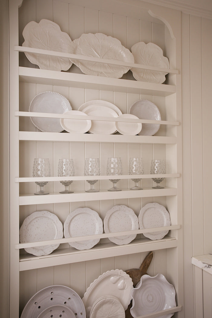 Cabbage Oval Platter - White