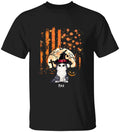 Cat Halloween USA Flag Style - Personalized T-Shirt