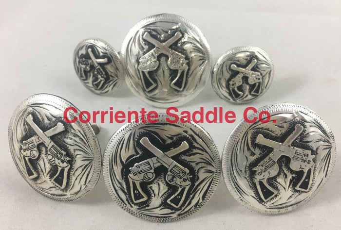 CBCONCH 124B Cross Pistol Conchos