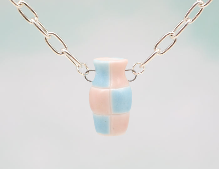 Checkered Pot Necklace #4