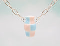 Checkered Pot Necklace #4