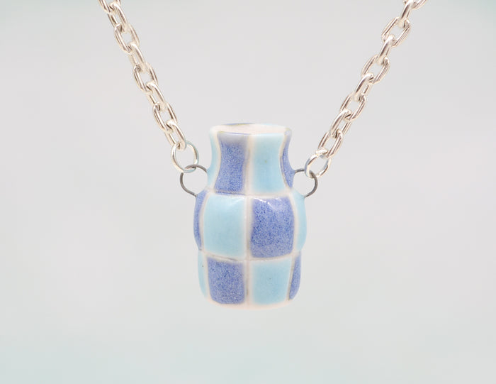 Checkered Pot Necklace #5