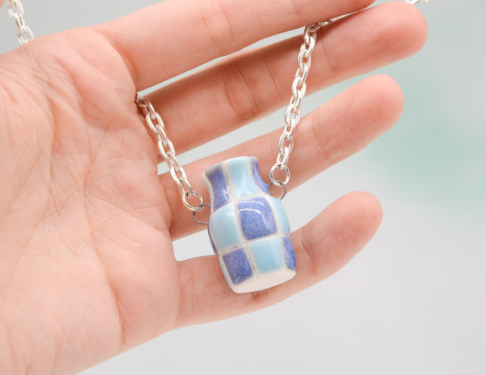Checkered Pot Necklace #5
