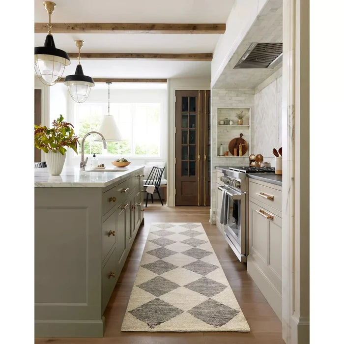 Chris Loves Julia Francis Beige/Charcoal Rug - Chapin Furniture