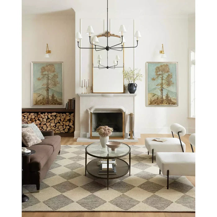 Chris Loves Julia Francis Beige/Charcoal Rug - Chapin Furniture