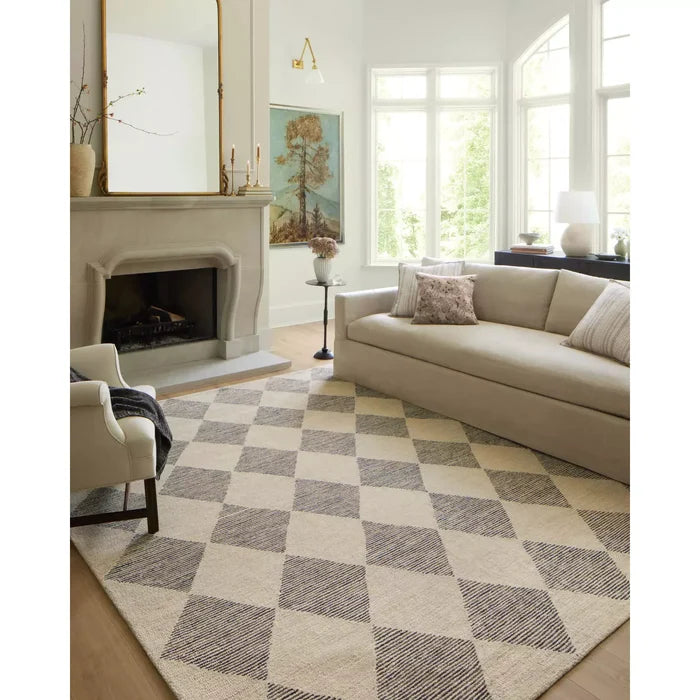 Chris Loves Julia Francis Beige/Charcoal Rug - Chapin Furniture