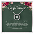 Confirmation Gift for Girls, Cubic Zirconia Necklace, Holy Confirmation Teenage Girls, Christian Catholic Faith