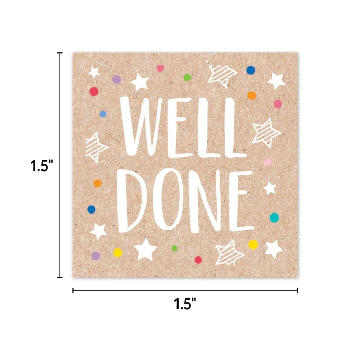 Creative Teaching Krafty Pop Colorful Kraft Reward Stickers (CTP 10893)