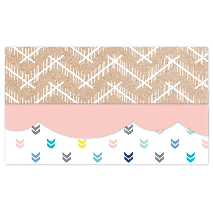 Creative Teaching Krafty Pop Kraft Chevron EZ Border (CTP 10904)