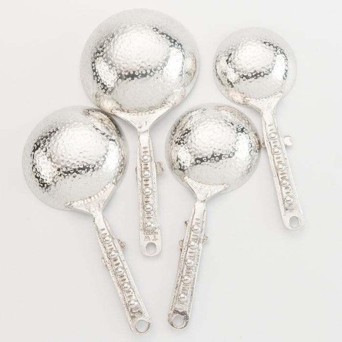 Crosby & Taylor Dragonfly 4-piece Handmade American Pewter Measuring Cup Set