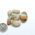 These Crow Springs Ribbon Turquoise Cabochons have a rich color and matrix that are sure to add a unique touch to a variety of jewelry pieces.
