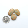 These Crow Springs Ribbon Turquoise Cabochons have a rich color and matrix that are sure to add a unique touch to a variety of jewelry pieces.