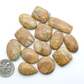 These Crow Springs Ribbon Turquoise Cabochons have a rich color and matrix that are sure to add a unique touch to a variety of jewelry pieces.