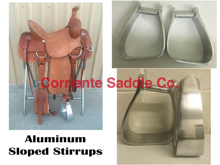 CSSTIRRUP 108 Aluminum Sloped Stirrups - Corriente Saddle