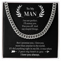 Cuban Link Chain Gift For Him - I Love You More Than Anyone In The World