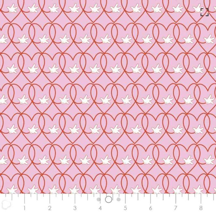 Curtain Valance - Minnie Living Her Best Life Minnie Hearts Pink Cotton