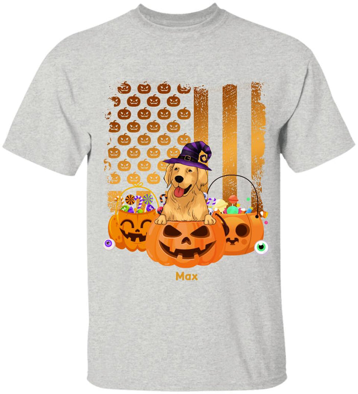 Dog Costume Halloween With USA Flag Style - Personalized T-shirt