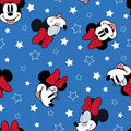 Double Sided Cotton Blanket - Minnie Patriotic Head Packed Cotton