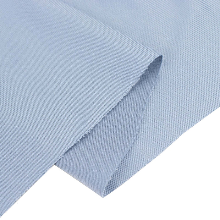Light blue ribbed fabric with a soft texture.