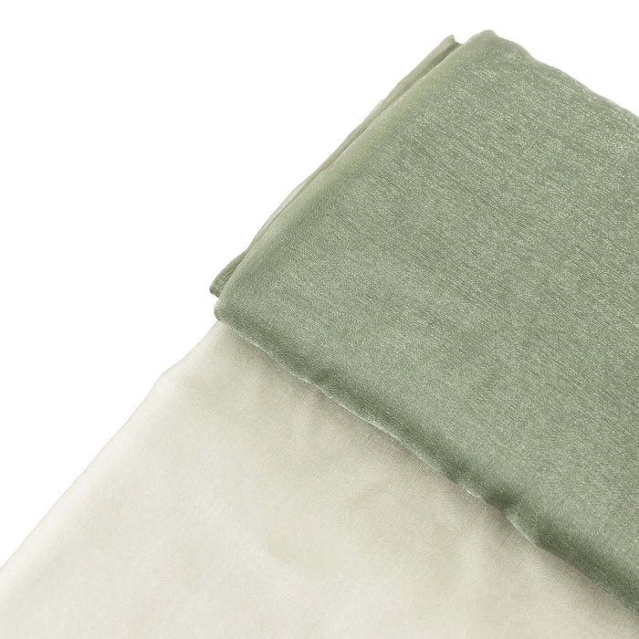 Green and beige fabric swatches on a white background. #whtbkgd