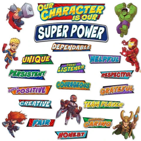 Eureka Marvel™ Super Hero Adventure - Hero Traits Mini Bulletin Board Set (EU 847045)