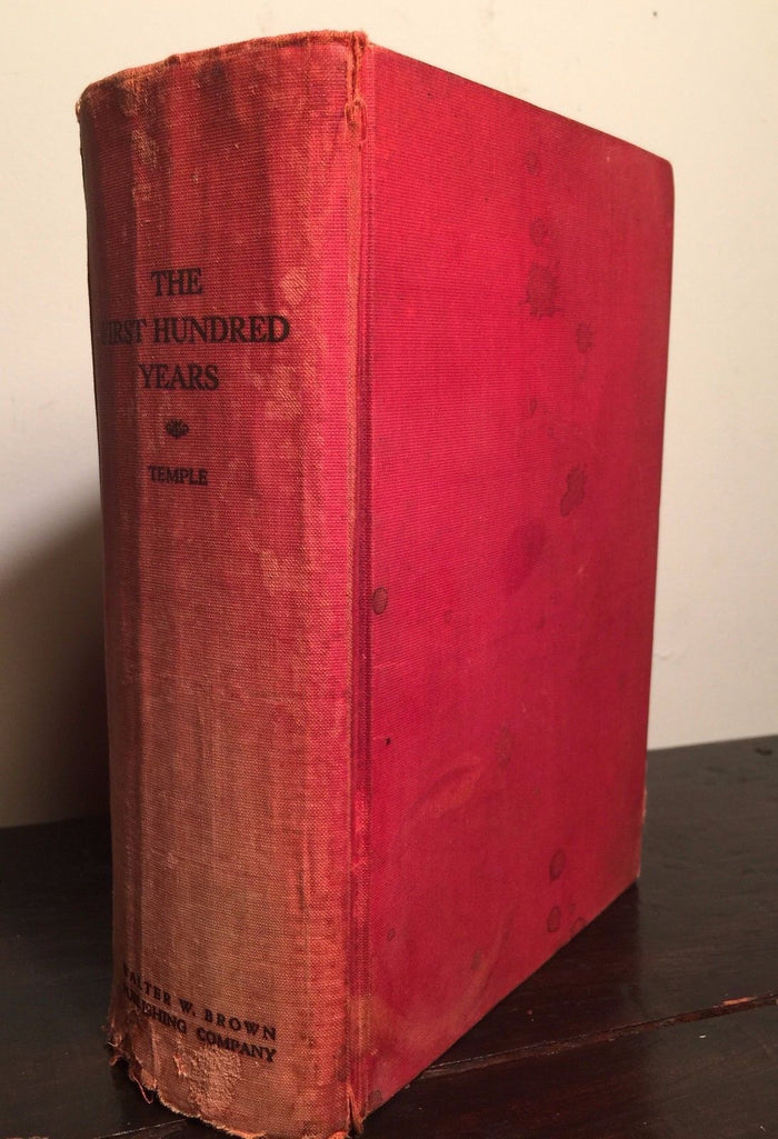FIRST HUNDRED YEARS: SHORT HISTORY COBB COUNTY GEORGIA S.Temple 1st 1935, SIGNED