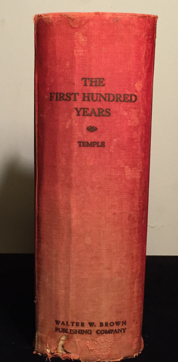 FIRST HUNDRED YEARS: SHORT HISTORY COBB COUNTY GEORGIA S.Temple 1st 1935, SIGNED