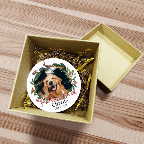 Forever Loved - Personalized Circle Ornament