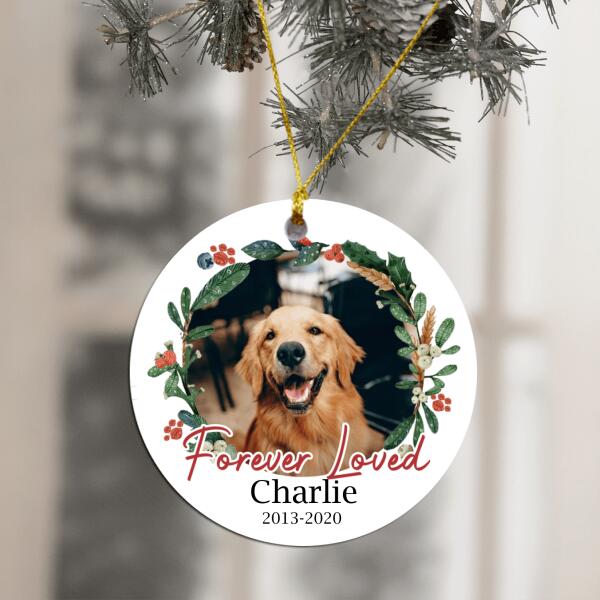 Forever Loved - Personalized Circle Ornament