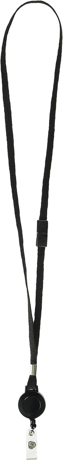 GBC BadgeMates Breakaway Lanyard Retractable Reel Combination, Pack of 30 (3748106)
